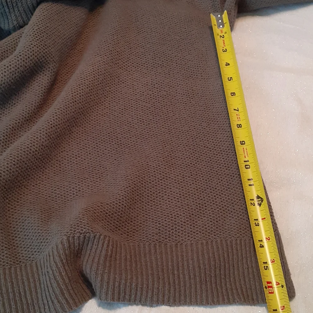 Madewell knit grey long sleeve turtleneck sweater size medium - Picture 4 of 4